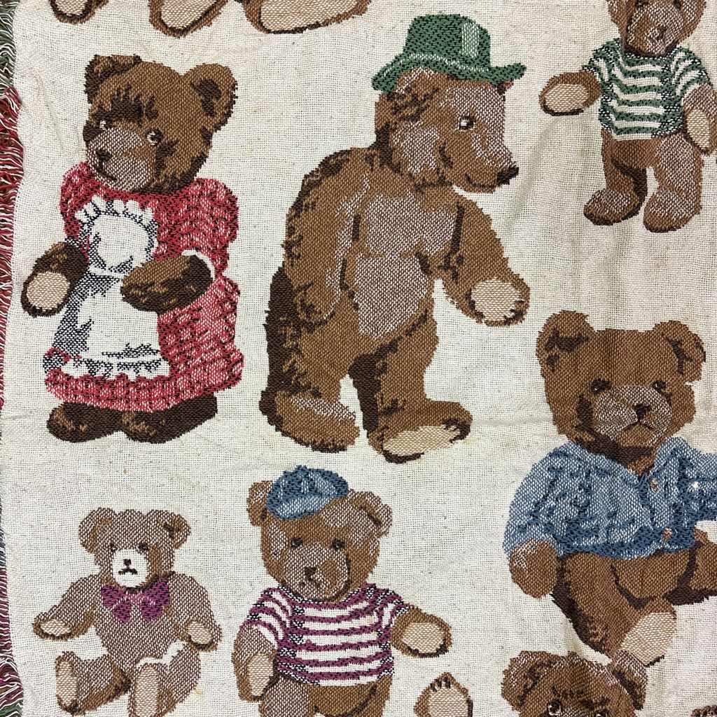 vintageラグ ブランケット マルチカバー タペストリー アニマル 動物