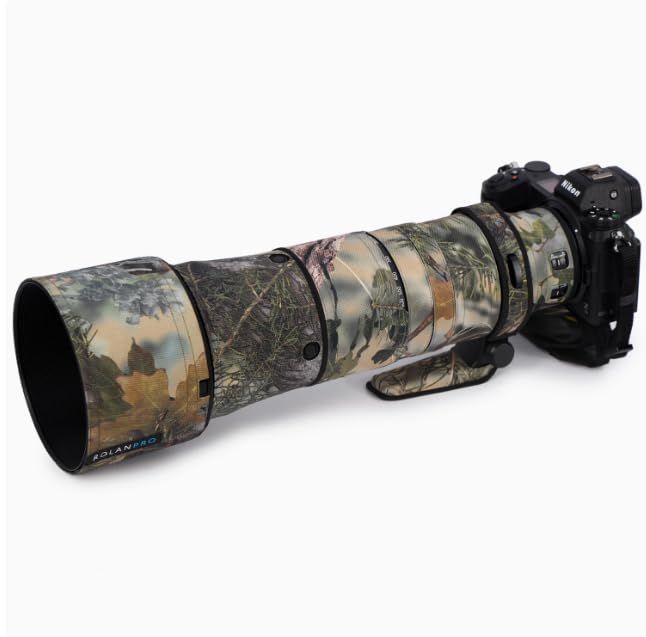 新品 Rolanpro レンズ迷彩コート適合するNikon Z 180-600mm F/5.6-6.3 VRカバーレンズ保護スリーブケース-#34 ジャングル防水