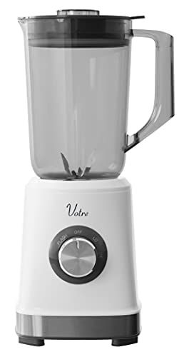 山善 ジューサー 氷も砕ける ジュースミキサー 1000 ml 野菜 果物 スムージー 軽量 ブレンダー Votre ホワイト MJB-T 100 W bafbf 468