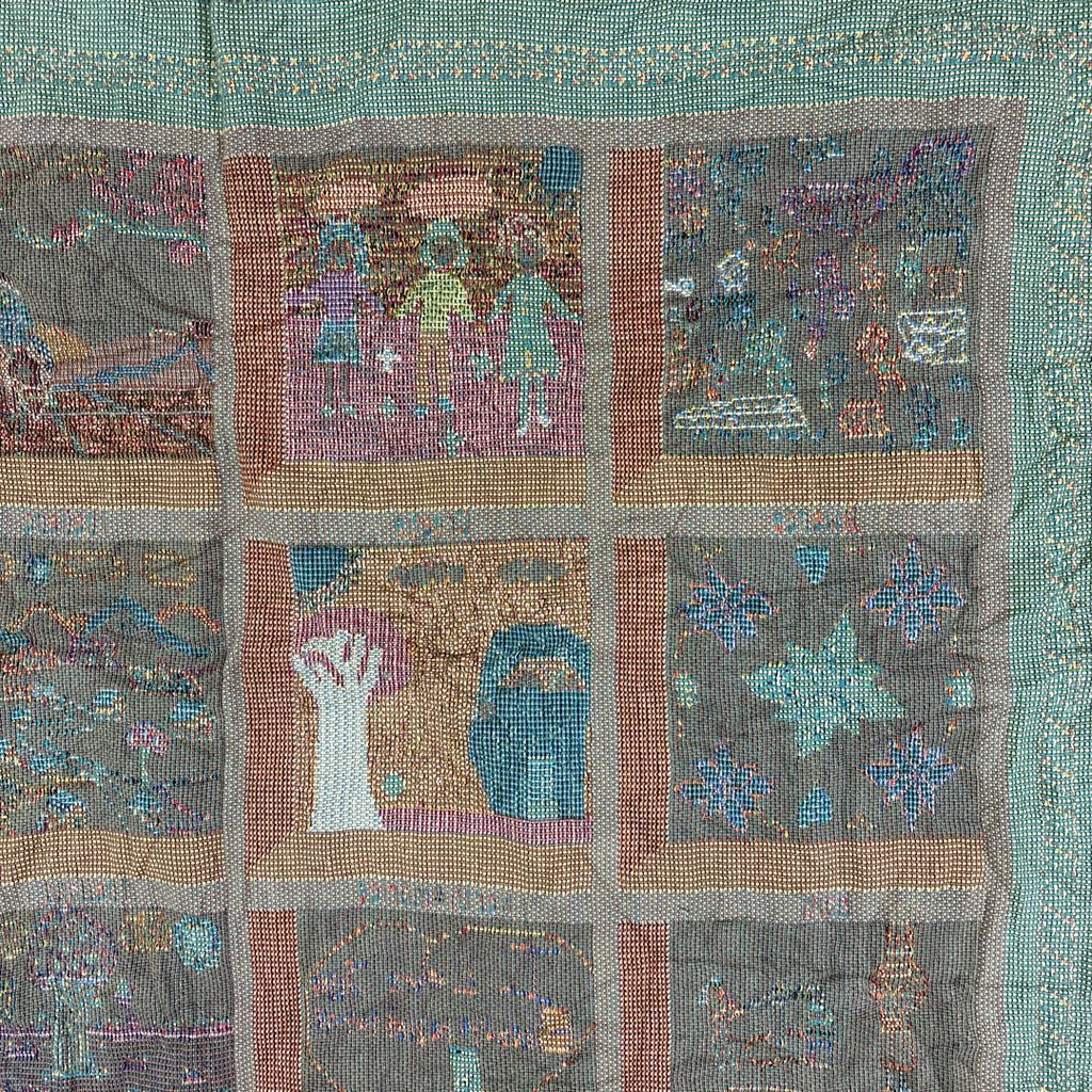 vintageラグ ブランケット マルチカバー タペストリー USA製 MADE IN