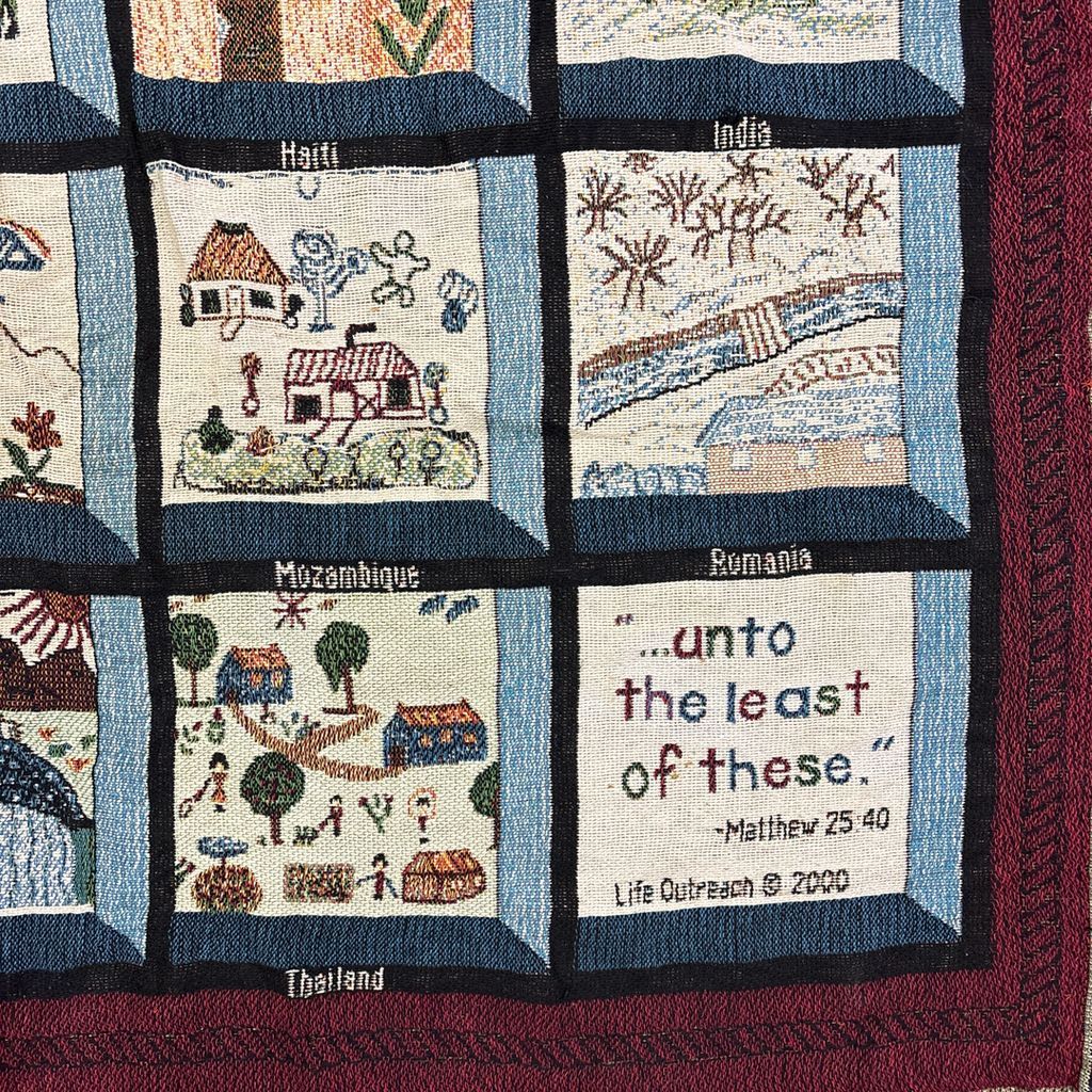 アメリカ軍　ラグ　マルチカバー　タペストリー　イラク戦争　スーベニア　00s vintageラグ ブランケット マルチカバー タペストリー USA製 MADE IN