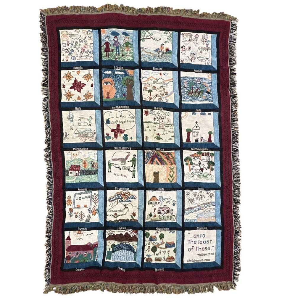 vintageラグ ブランケット マルチカバー タペストリー USA製 MADE IN vintageラグ ブランケット マルチカバー タペストリー USA製 MADE IN