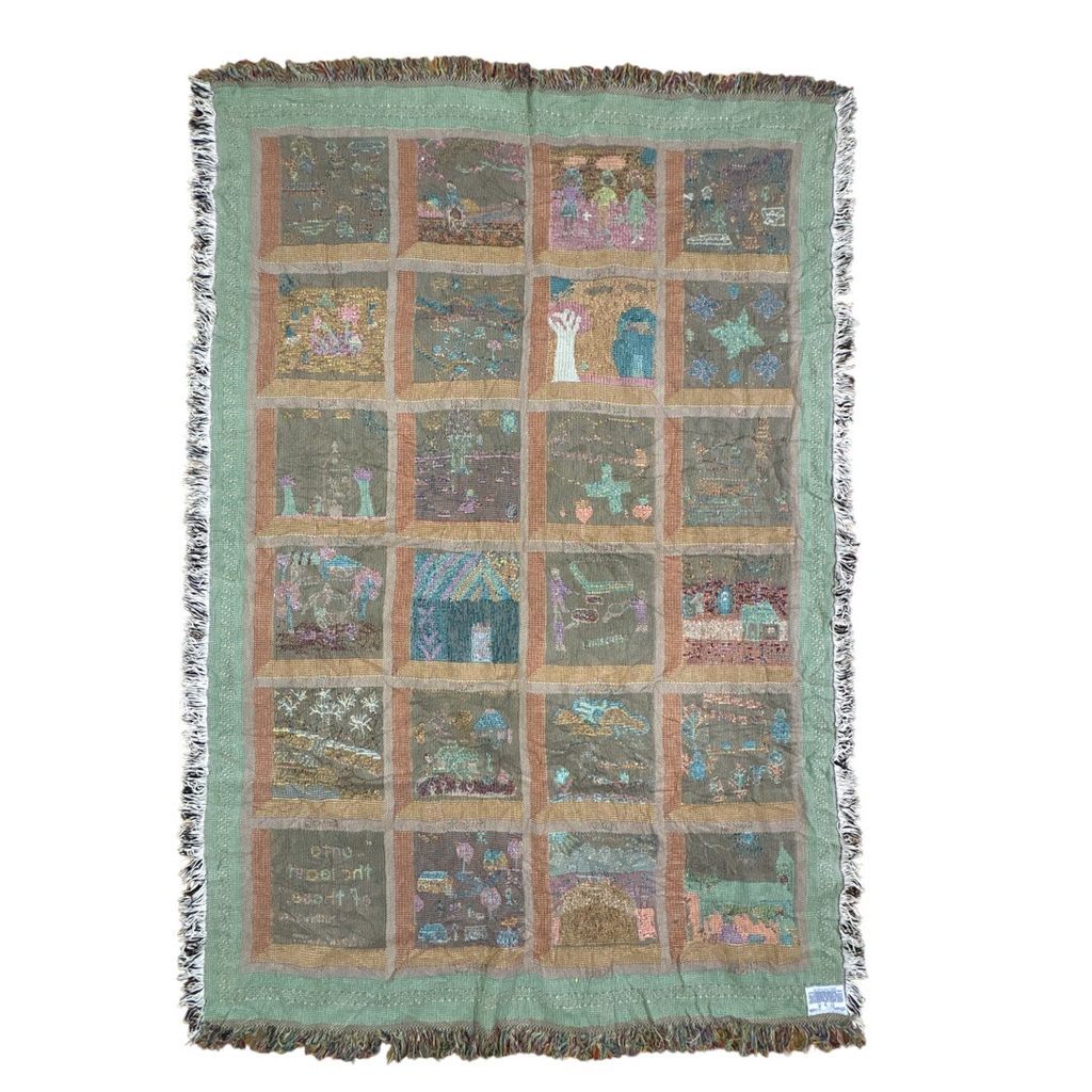 アメリカ軍　ラグ　マルチカバー　タペストリー　イラク戦争　スーベニア　00s vintageラグ ブランケット マルチカバー タペストリー USA製 MADE IN