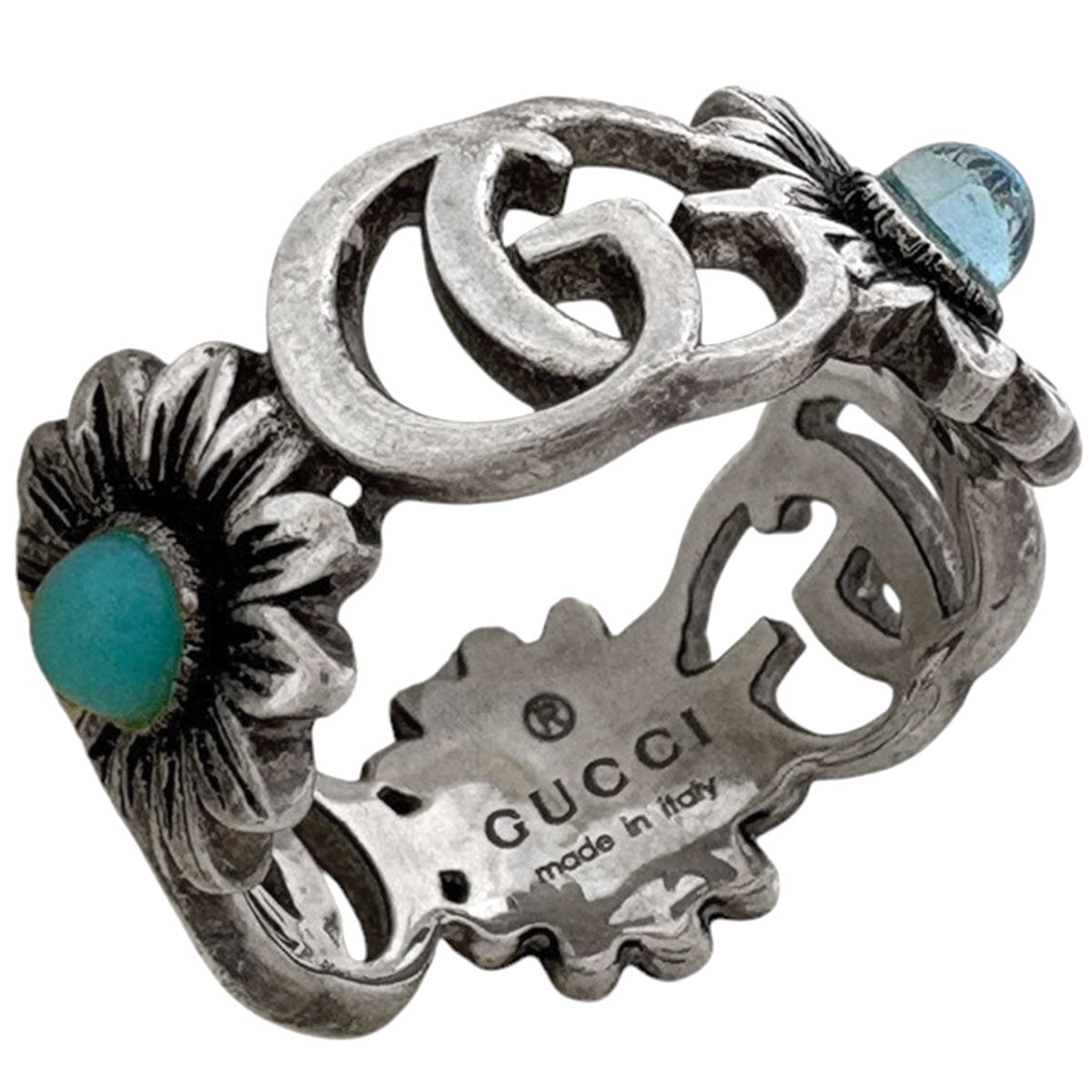 グッチ GUCCI ダブルG フラワー リング 指輪 リング 7号 シルバー925
