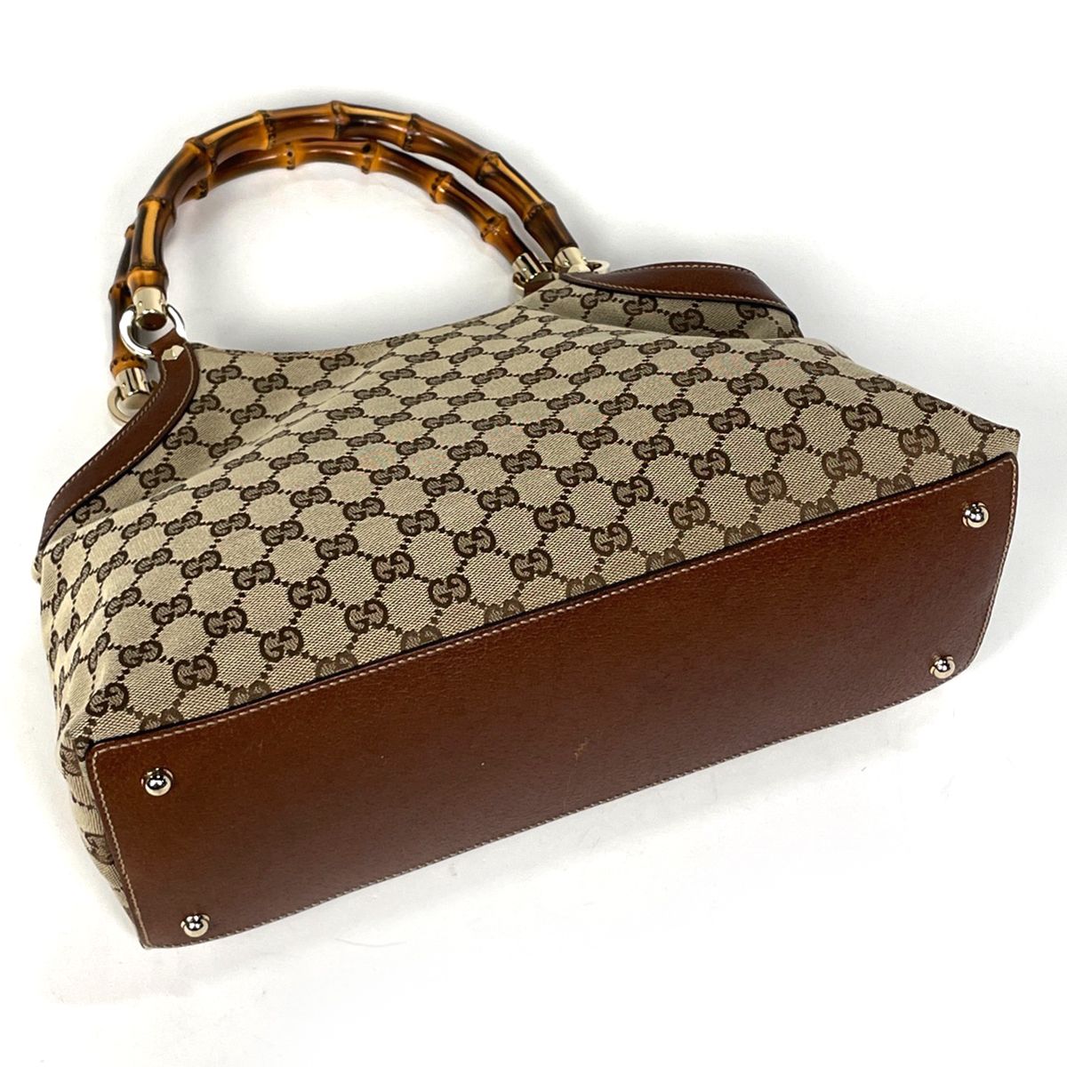 グッチ GUCCI GG柄 トートバッグ バンブー トートバッグ GGキャンバス