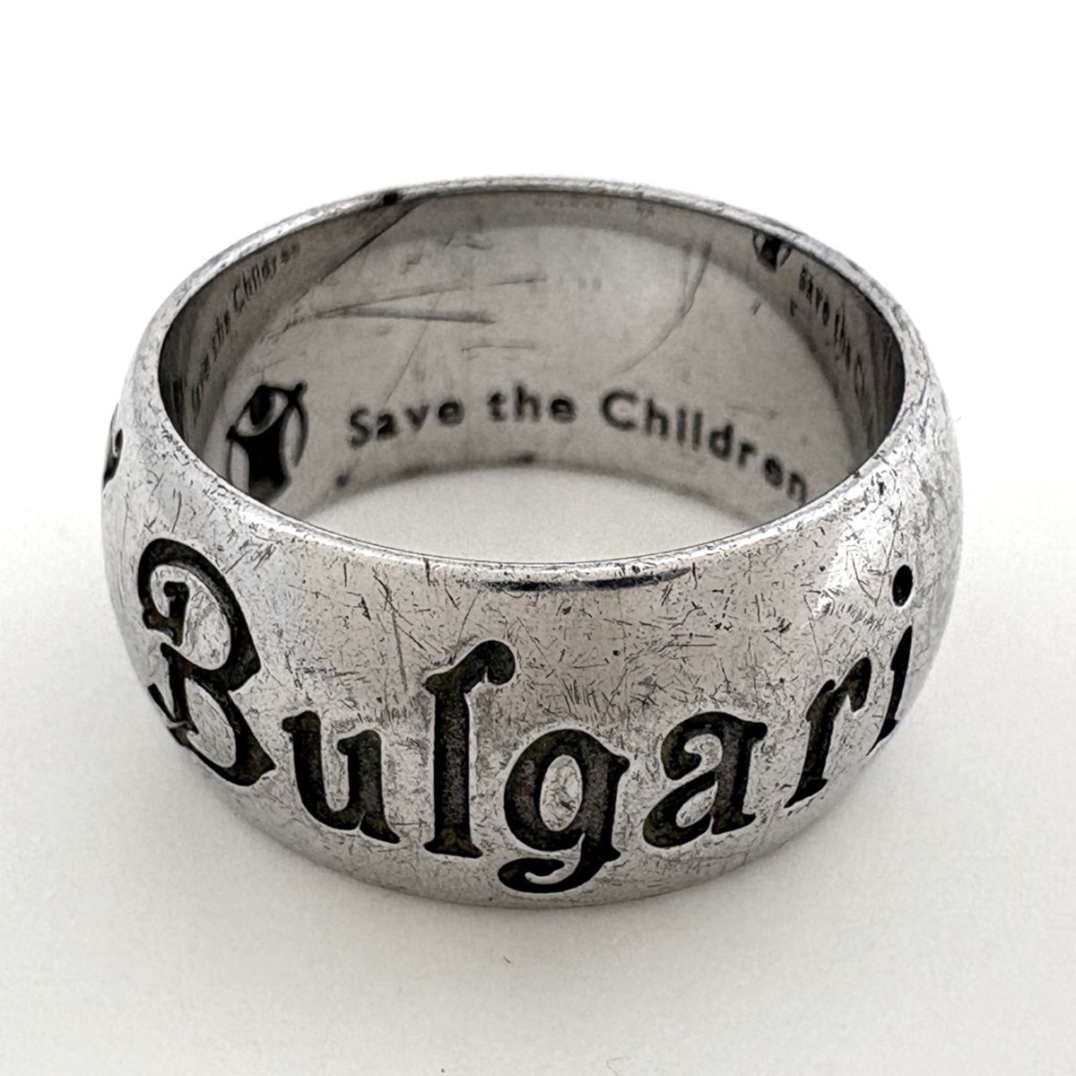 ブルガリ BVLGARI ロゴ リング 指輪 リング 16号 シルバー925 シルバー