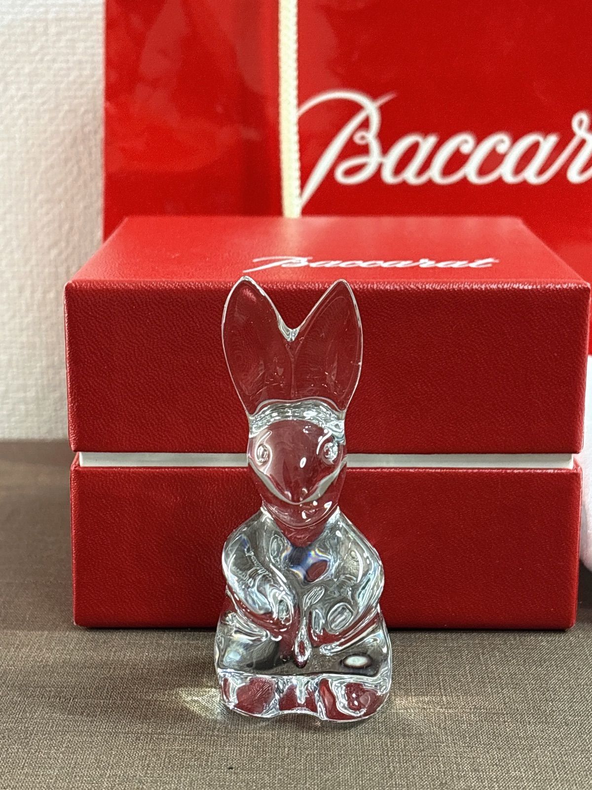 Baccarat/バカラ】置物 小物 インテリア うさぎ 兎 ラビット