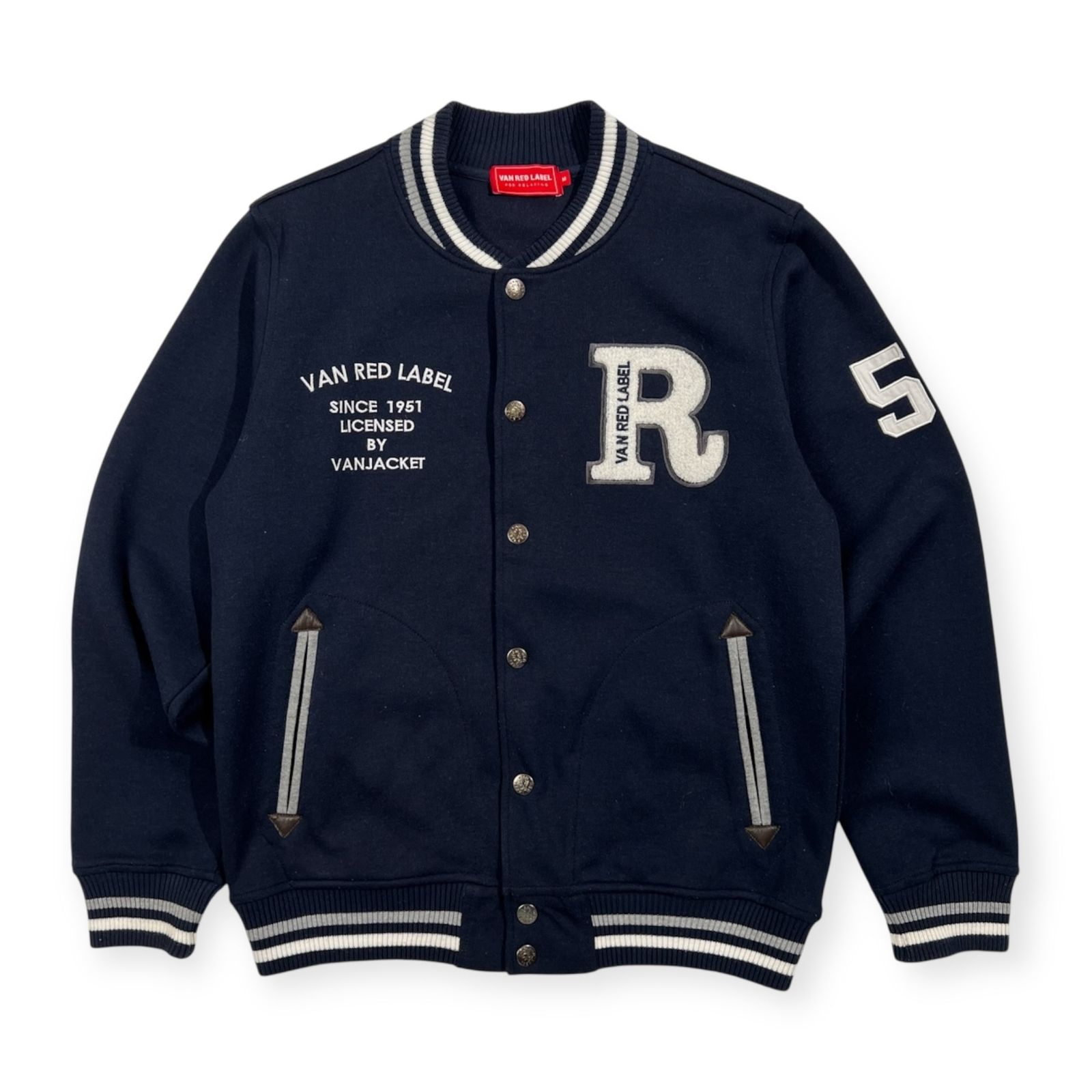 VAN RED LABEL ヴァン レッドレーベル レタード ワッペン スウェット