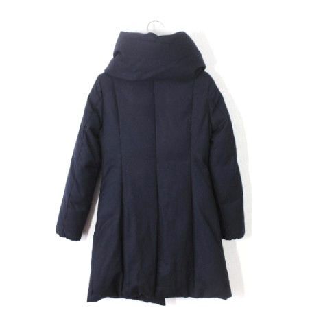 極美品】アナイ ショールカラー ダウンコート 36 濃紺 ダークネイビー