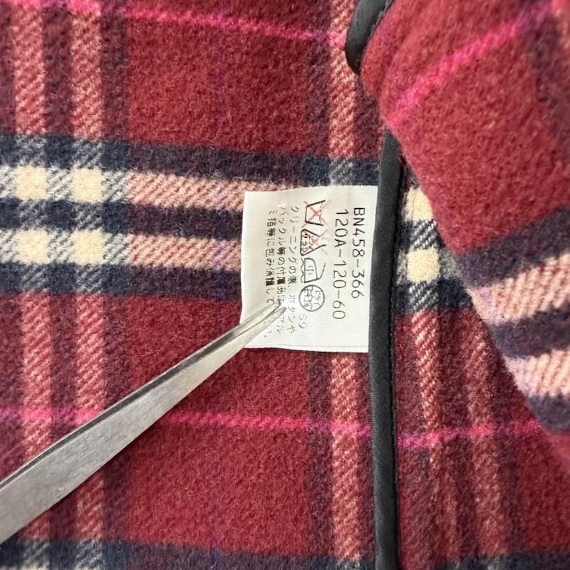 バーバリーロンドン ウール ダッフル コート ノバチェック 子供服