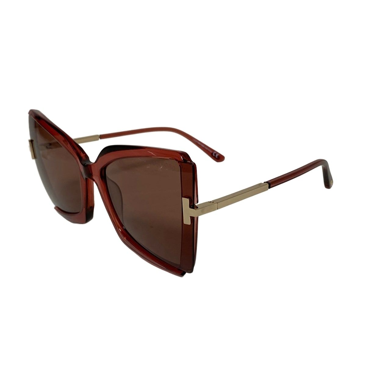 TOM FORD ブラウンラウンドサングラス TOM FORD ブラウンラウンド型サングラス