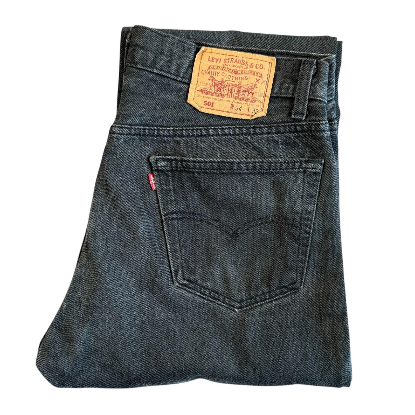 B*K様 90s USA製 リーバイス 501-0660 ブラックマジック W3 Levi's 501 Black Denim USA 90's W34 L32 501-0660 Sulfur Black