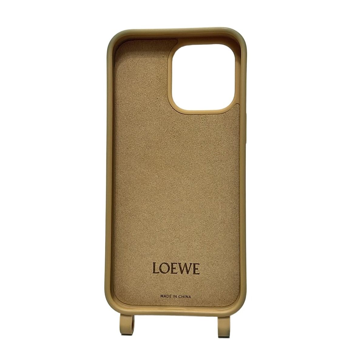 LOEWE(ロエベ) 携帯電話ケース - ベージュ iPhoneケース/iPhone14 Pro
