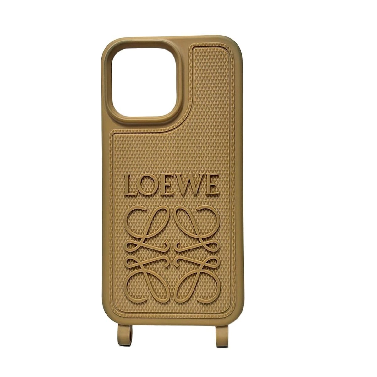 LOEWE(ロエベ) 携帯電話ケース - ベージュ iPhoneケース/iPhone14 Pro