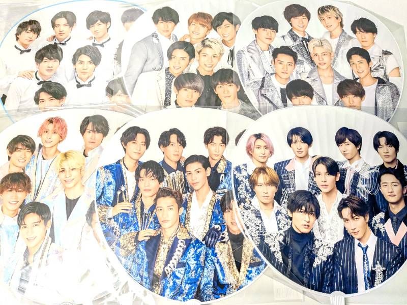 新品未開封 Snow Man メンバー集合 カウコン ジャンボうちわ 6点セット