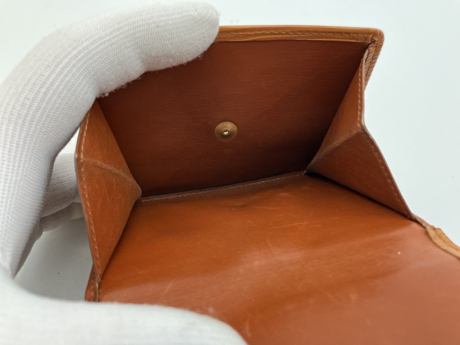 ルイヴィトン エピ 二つ折り財布 タン キャメル 茶 コンパクト財布 