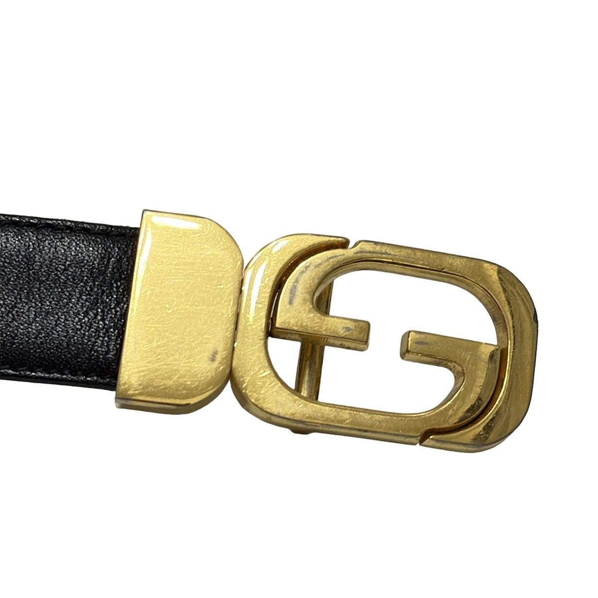 GUCCI(グッチ) ベルト - 165646 黒×ゴールド レザー - メルカリ