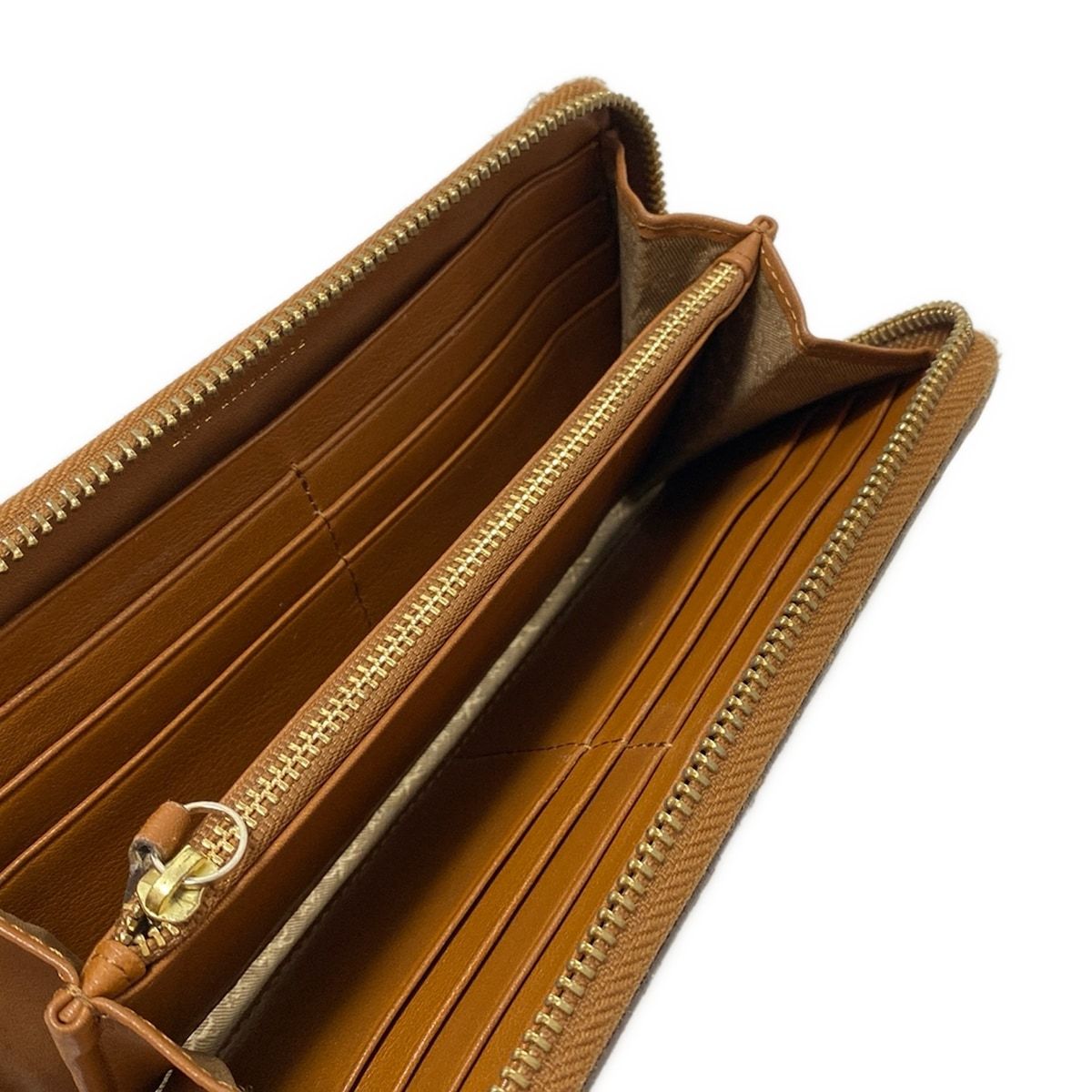 Anya Hindmarch(アニヤハインドマーチ) 長財布 - ブラウン スタッズ