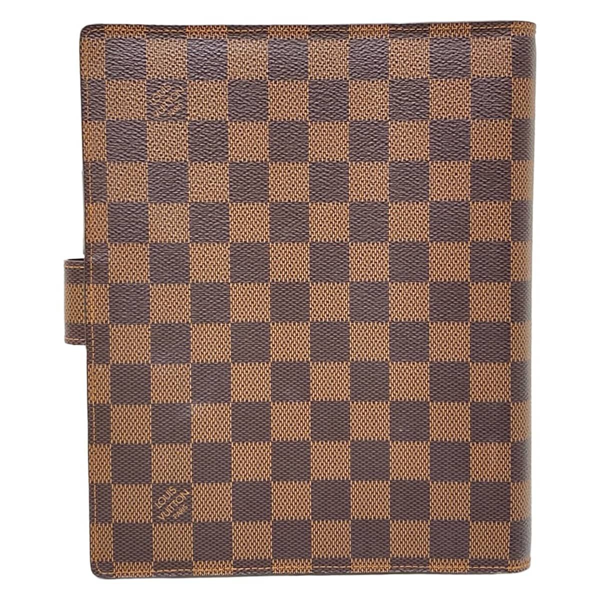 LOUIS VUITTON ルイヴィトン 手帳 ダミエ アジェンダGM R 20009 エベヌ イニシャル刻印