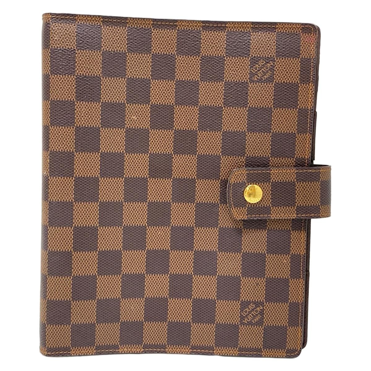 LOUIS VUITTON ルイヴィトン 手帳 ダミエ アジェンダGM R 20009 エベヌ イニシャル刻印