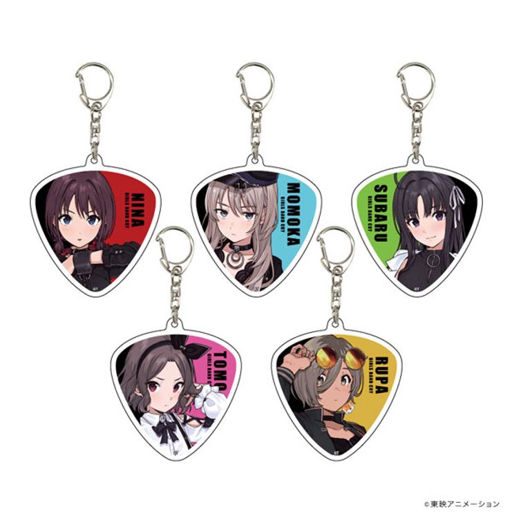 アクリルキーホルダー「ガールズバンドクライ」01/版権イラスト 全5種