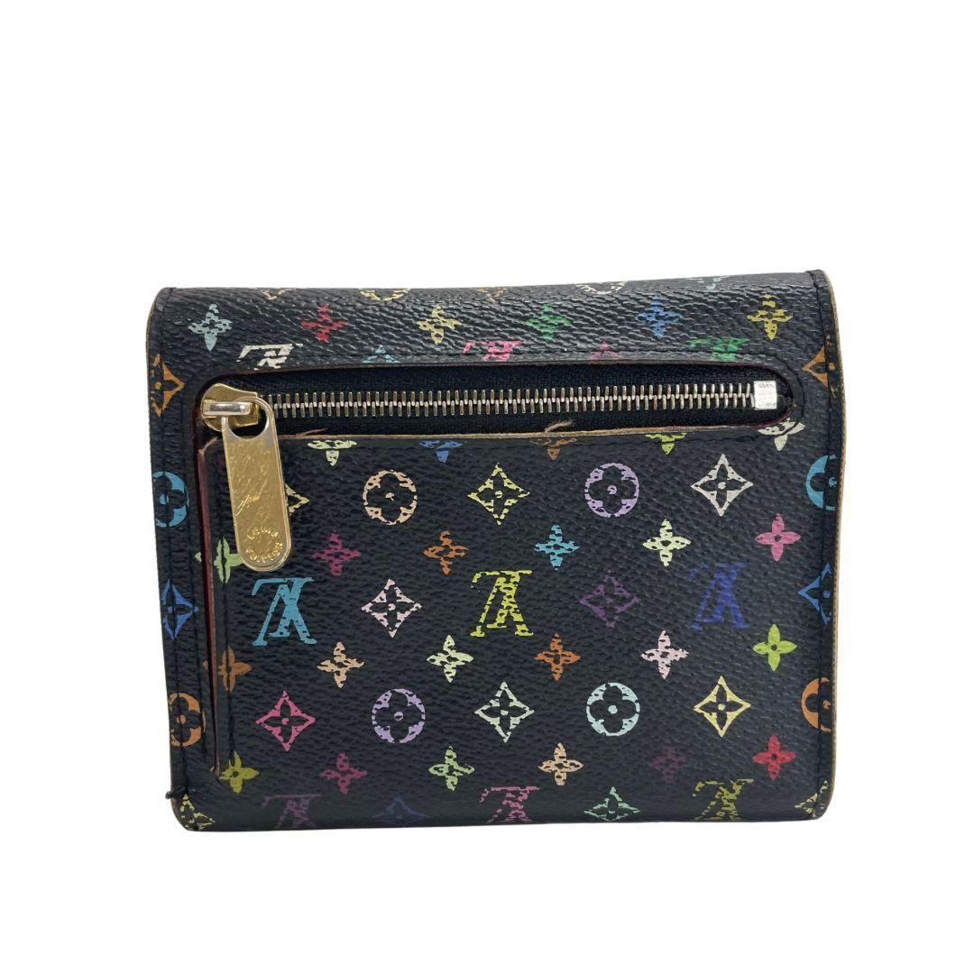 ルイヴィトン モノグラム マルチカラー コアラ 二つ折り財布 白 ピンク