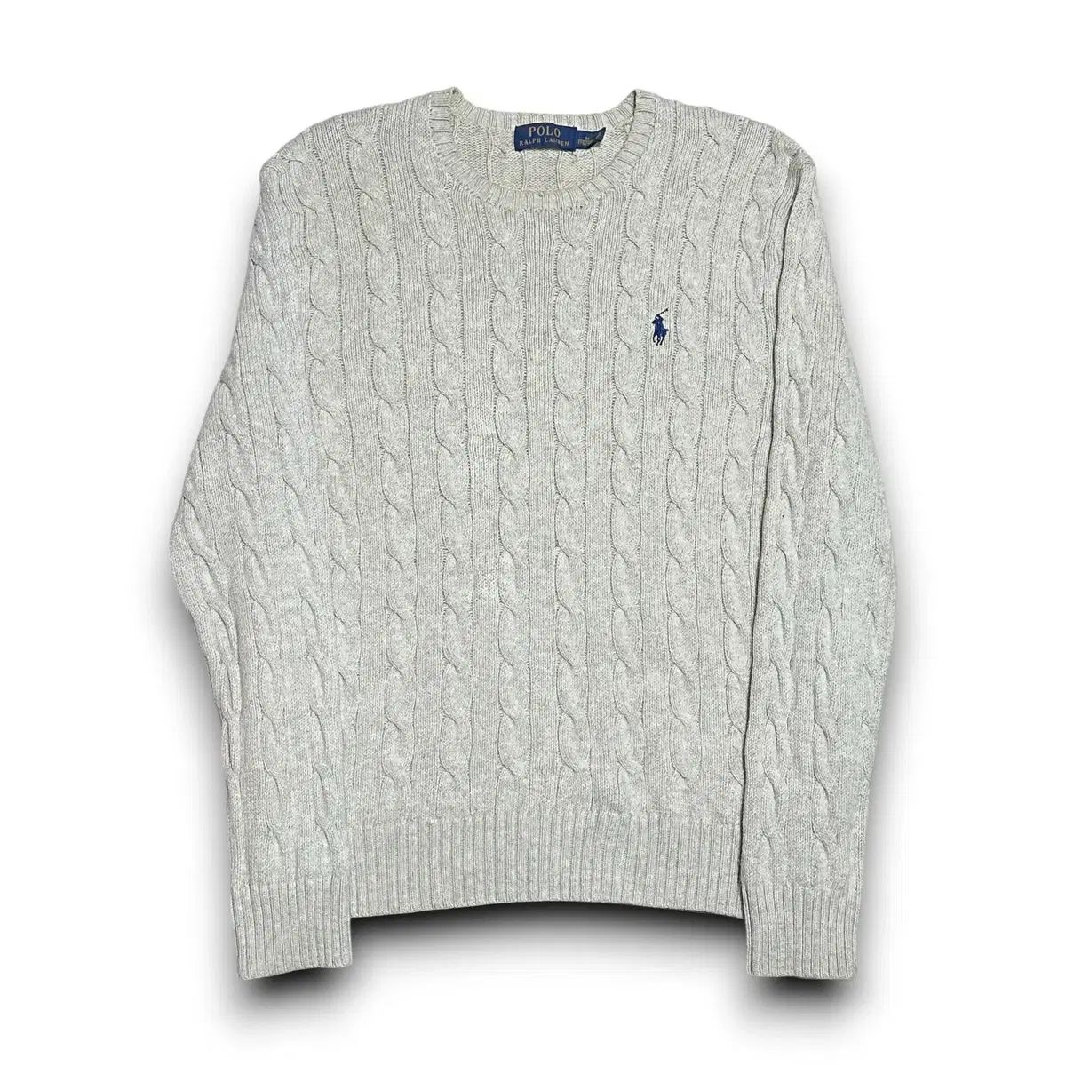 POLO Ralph Lauren ライトグレー ケーブル ニット 【公式通販】