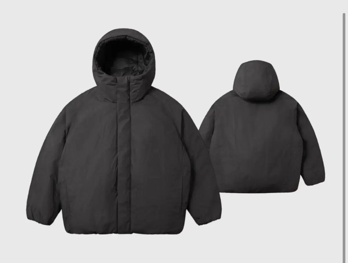 ユニクロ U パフテック ボリュームパーカ DARK GREY
