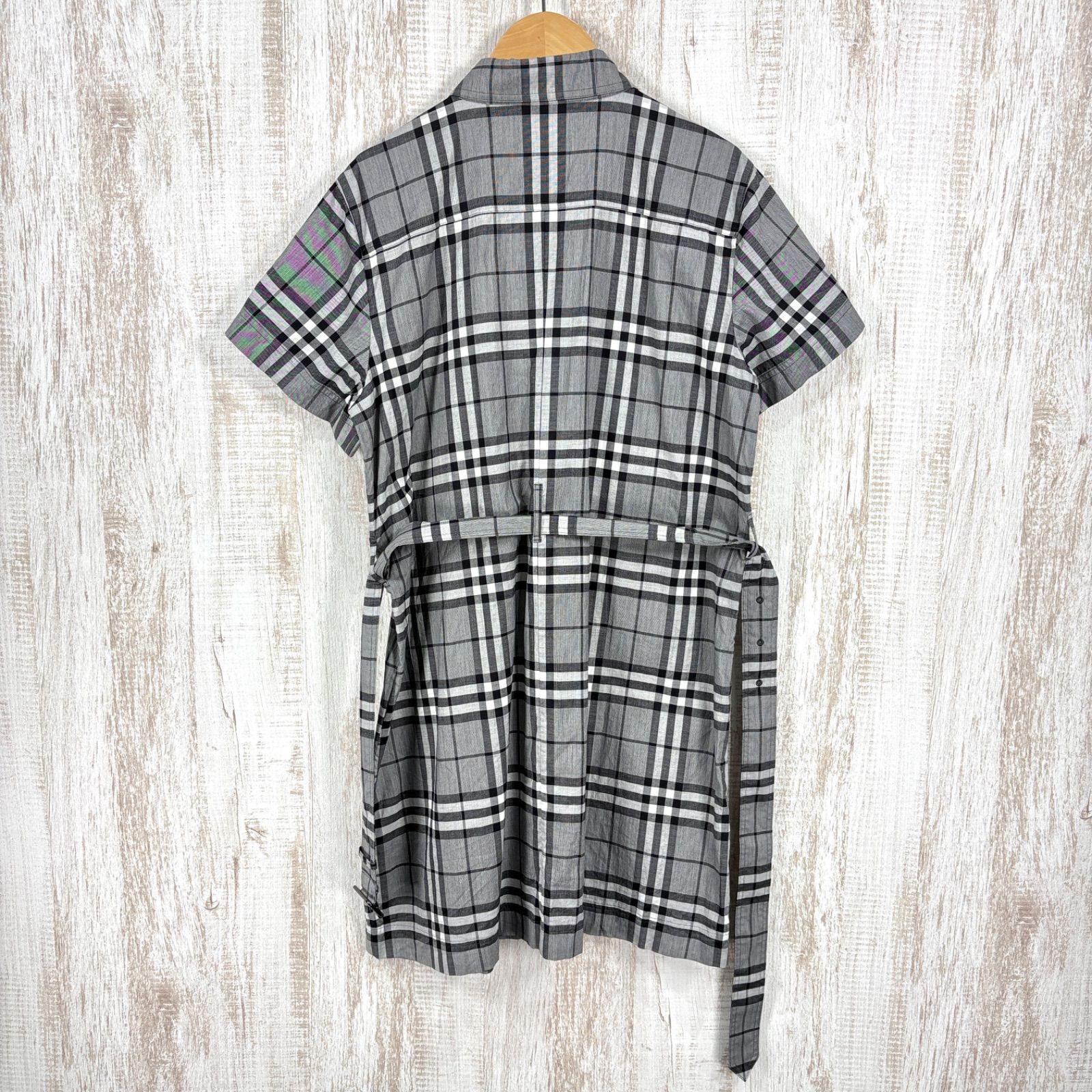 美品 BURBERRY LONDON バーバリーロンドン チェック ベルト付き 2way