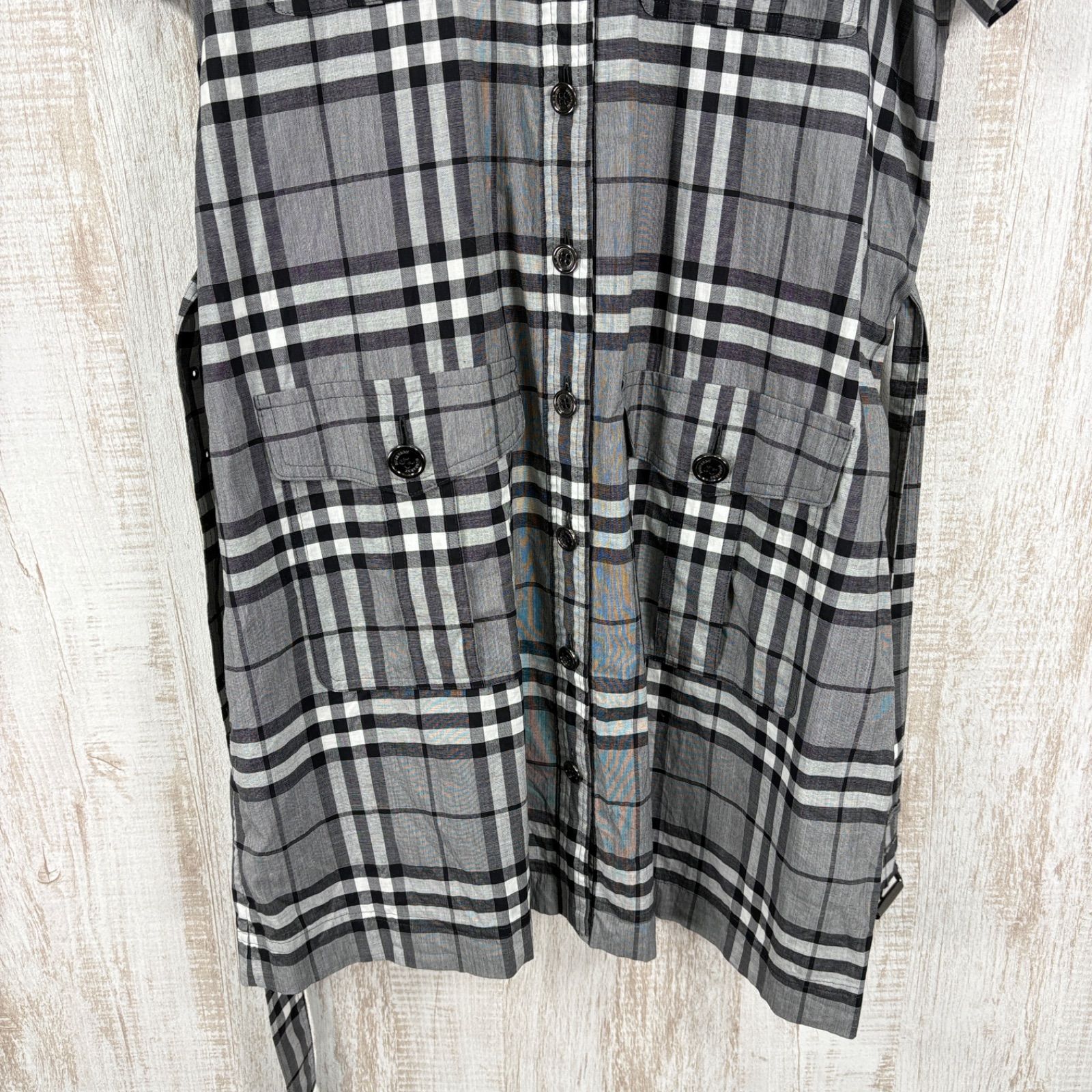 美品 BURBERRY LONDON バーバリーロンドン チェック ベルト付き 2way