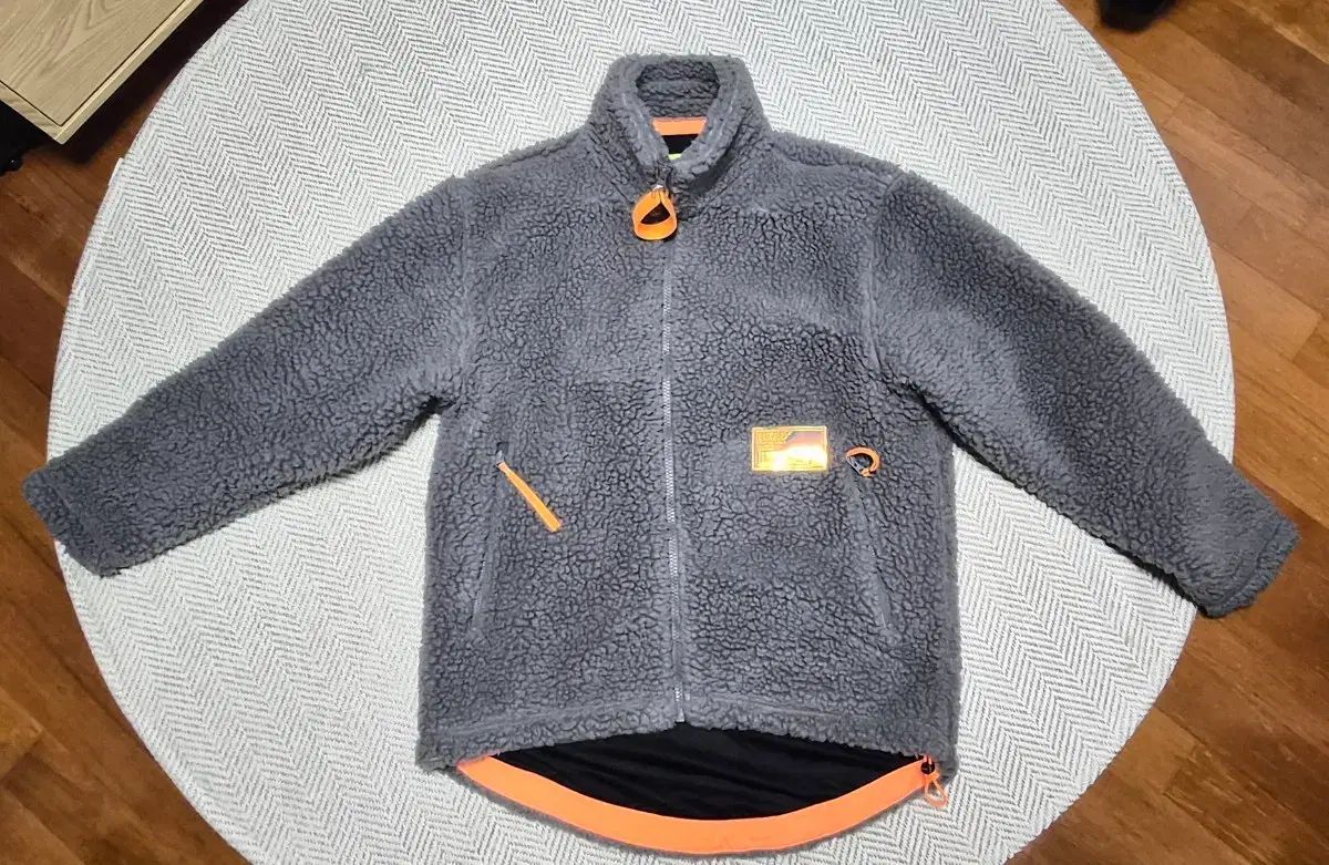 フリース 古着 The North Face グレー×オレンジ POLARTEC デナリ TNF 