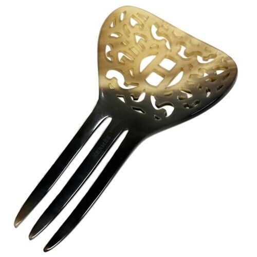 HERMES エルメス ロカイユ かんざし バッファローホーン ブラウン