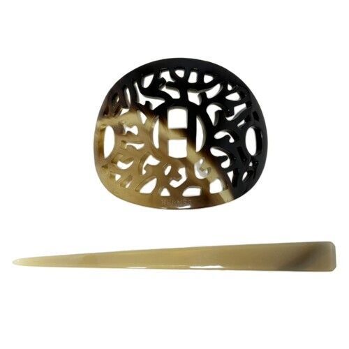 HERMES エルメス ロカイユ かんざし 052750FC バッファローホーン