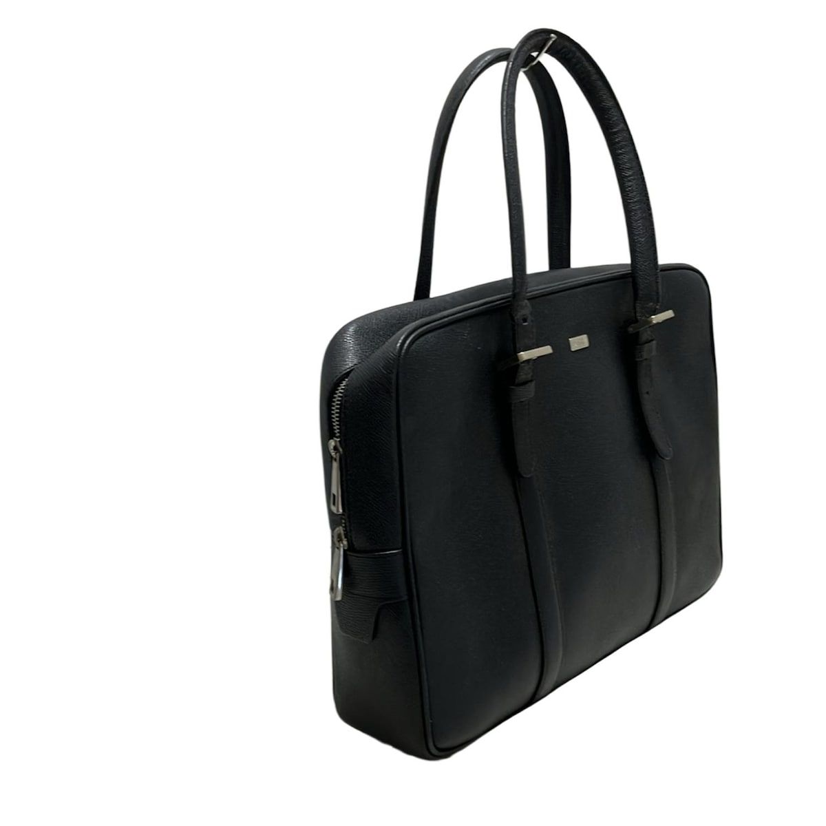 BALLY(バリー) ビジネスバッグ - 黒 本体ロックなし レザー - メルカリ