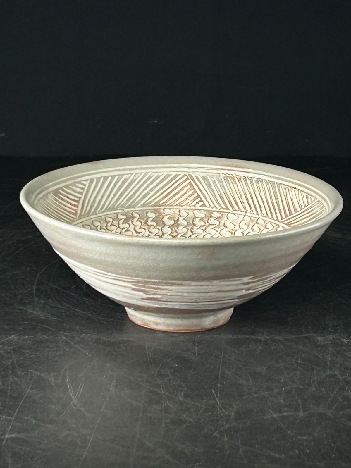 幽玄】河合瑞豊 三島茶盆 共箱 茶道具 茶碗 茶盆 - メルカリ