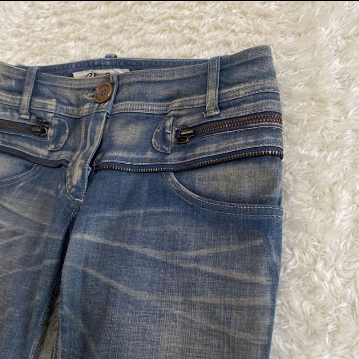 SHARE SPIRIT シェアースピリット デニムパンツ ダブルジップ サイズ36