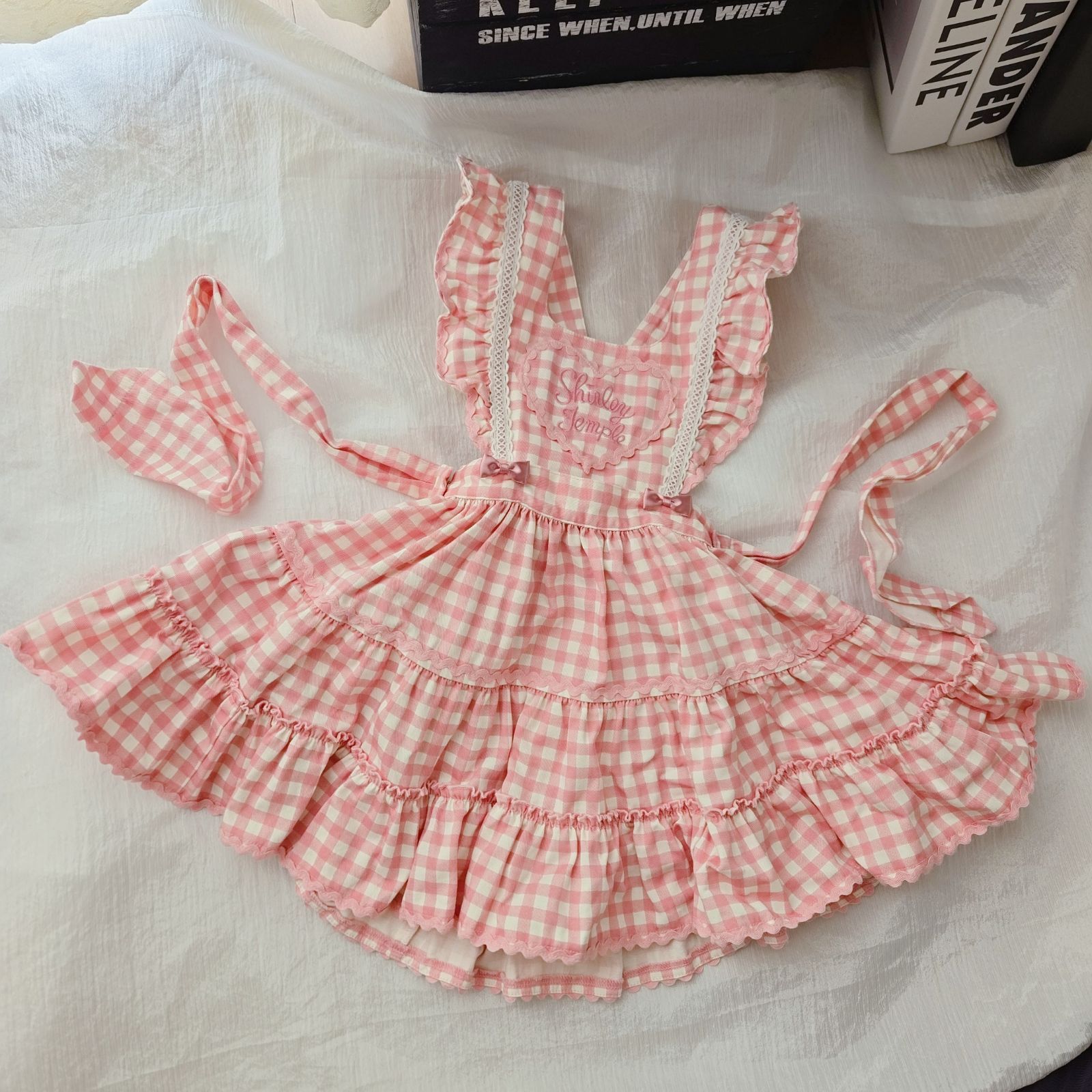 美品 シャーリーテンプル Shirley Temple ハートフリルギンガム