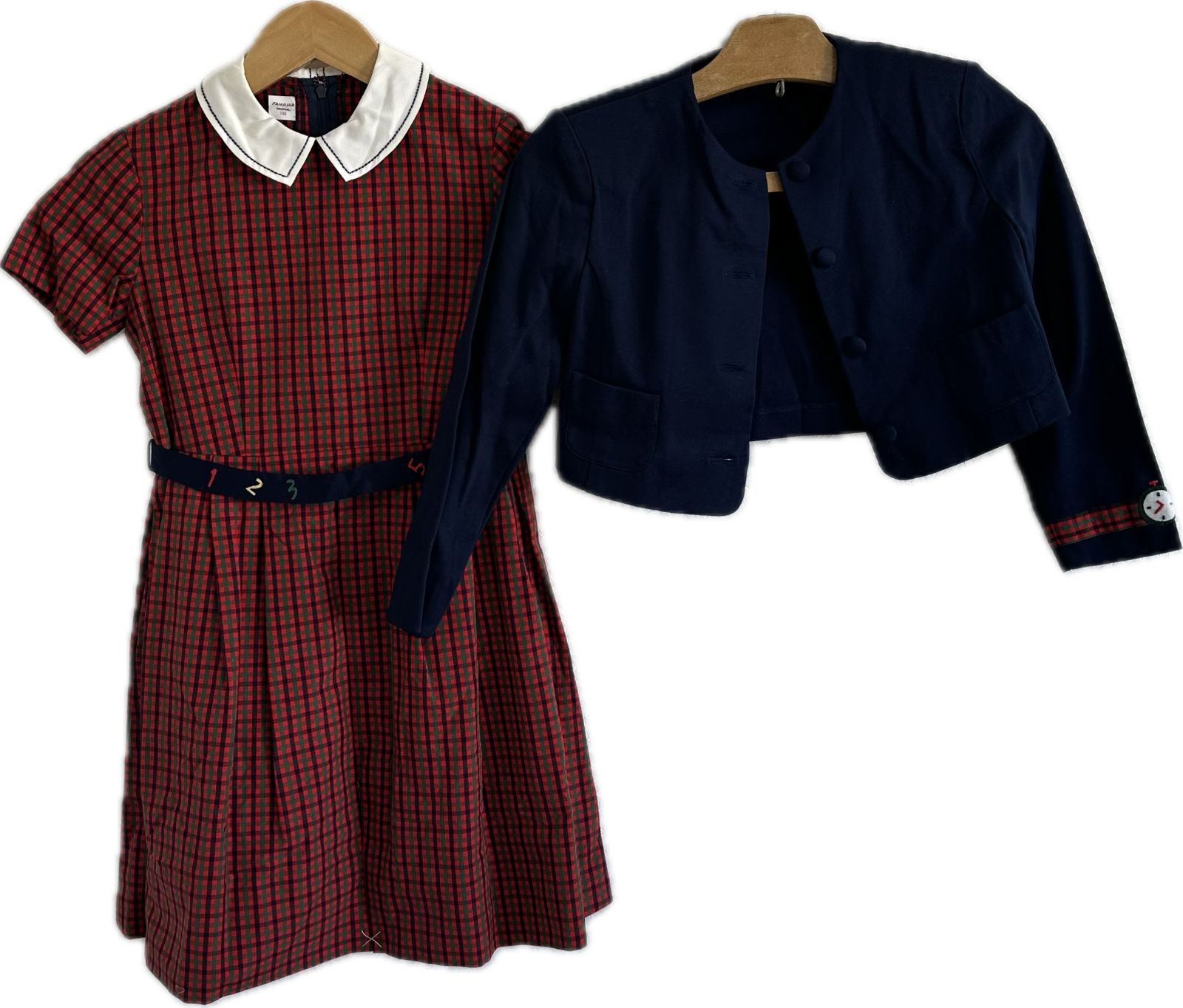 DD131 【美品タグ付き】FAMILIARファミリア ワンピースセットアップ