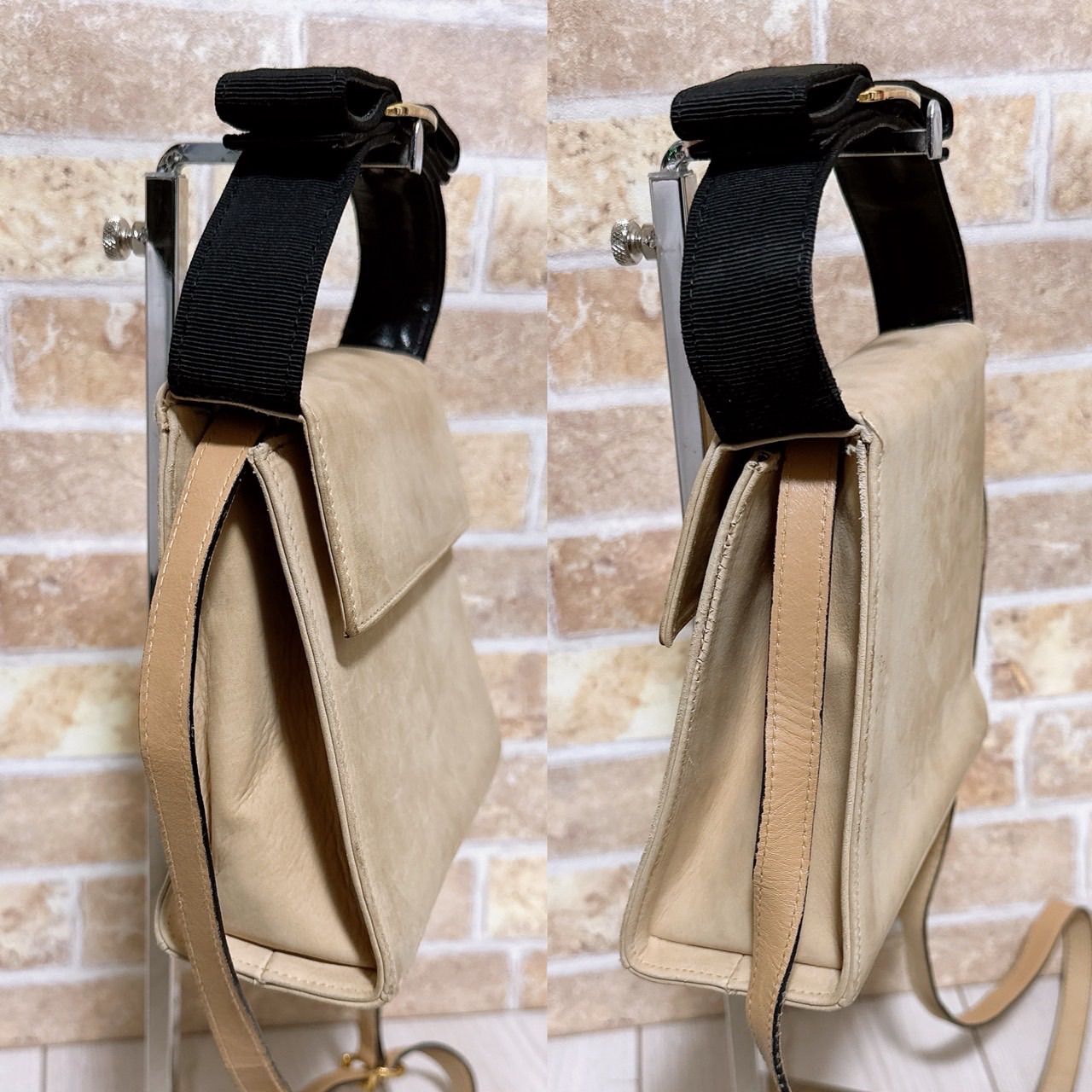美品) Ferragamo(フェラガモ)2wayバッグ スエード - メルカリ