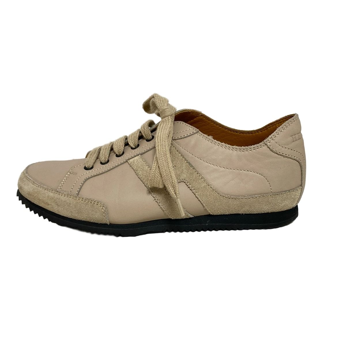 HERMES(エルメス) スニーカー 35 レディース クイック ベージュ レザー