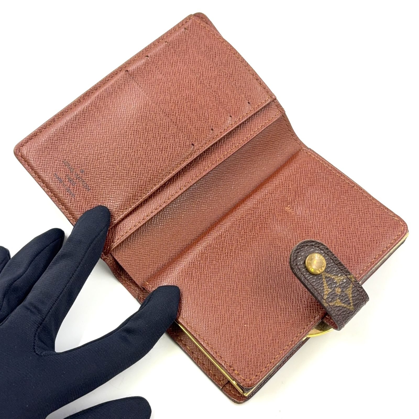 LOUIS VUITTON ポルトフォイユ ヴィエノワ モノグラム PVC ブラウン 二