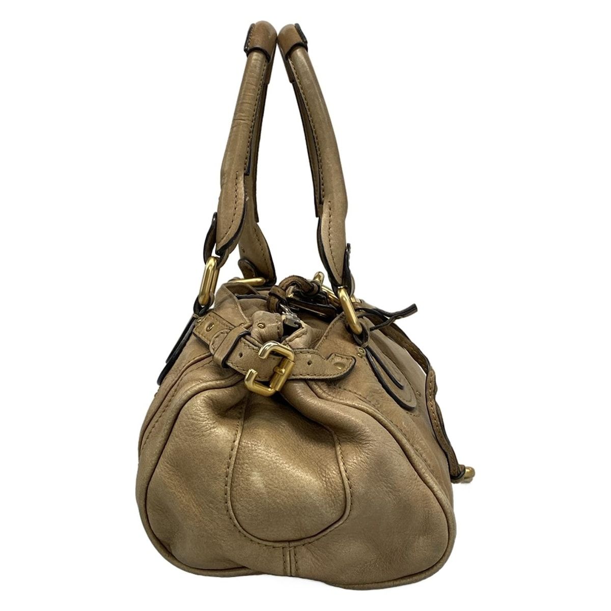 Chloe(クロエ) ハンドバッグ パディントン ベージュ レザー - メルカリ