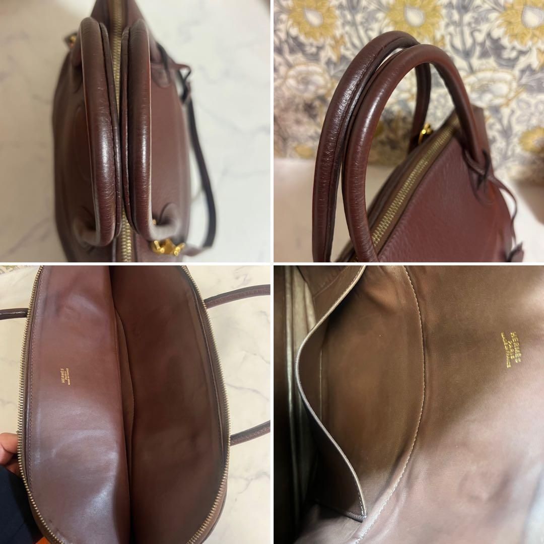極美品 HERMES【エルメス】ボリード35 ハンドバッグ ブラウン □F刻印