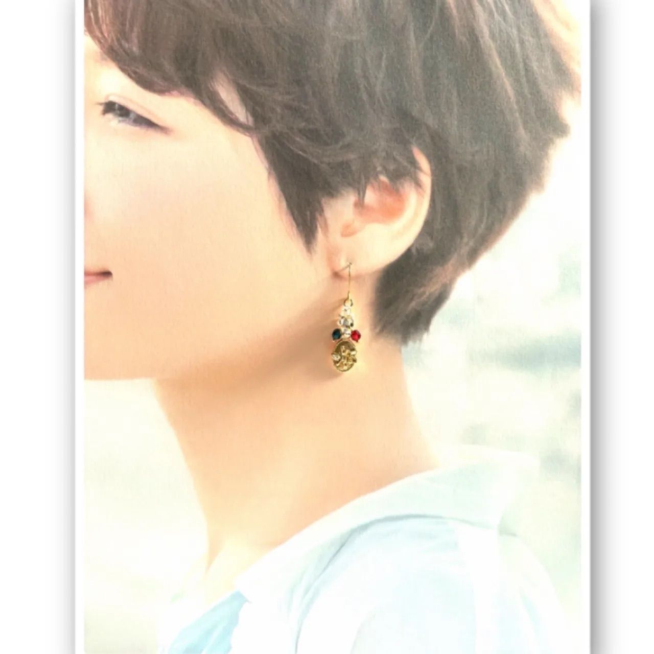 No.1596 ハンドメイドピアス ハンドメイドイヤリング - メルカリ