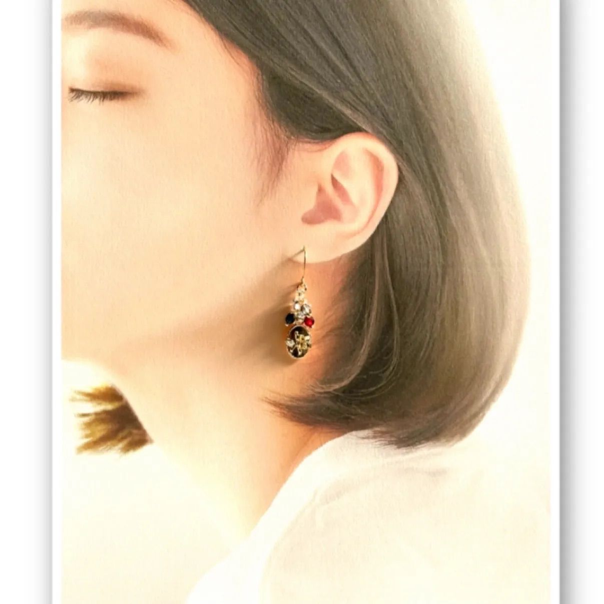 No.1596 ハンドメイドピアス ハンドメイドイヤリング - メルカリ