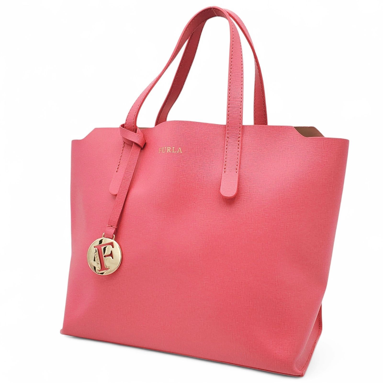 FURLA フルラ ハンドバッグ ミニトートバッグ チャーム サフィアーノ 