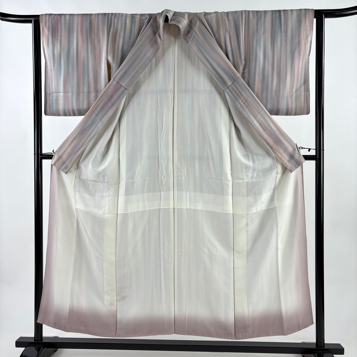 未使用品 小紋 斎藤三才 ぼかし グレー系 身丈160.5cm 袷 正絹 41k9cEYa1zL._AC_UF350,