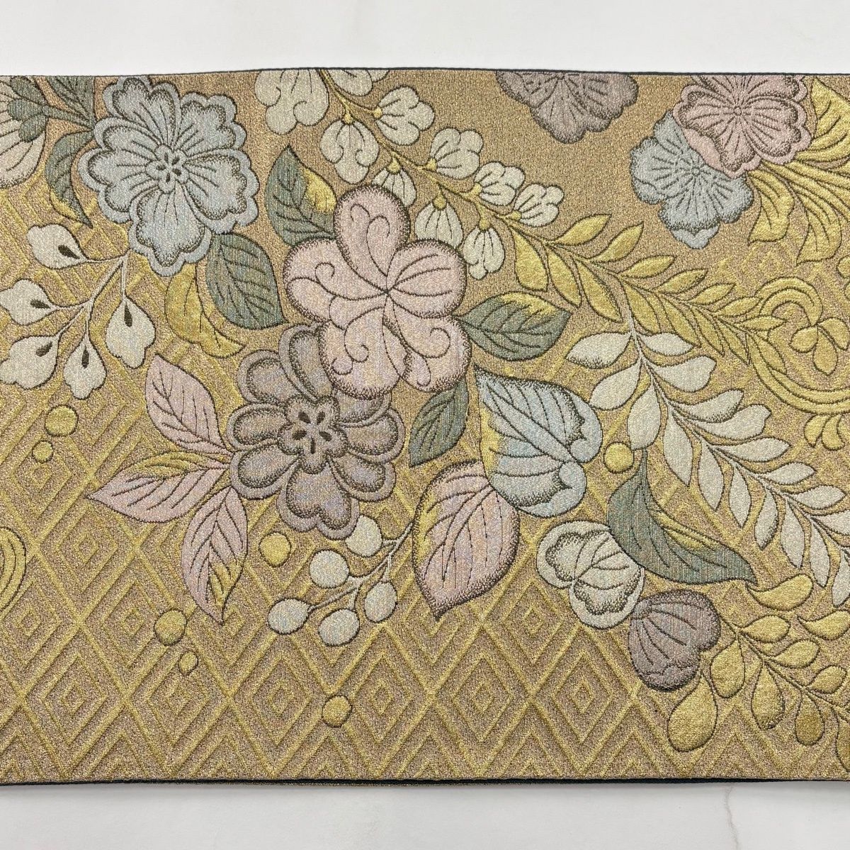 袋帯 秀品 辻が花柄 金糸 金色 六通 正絹 【中古】 - メルカリ