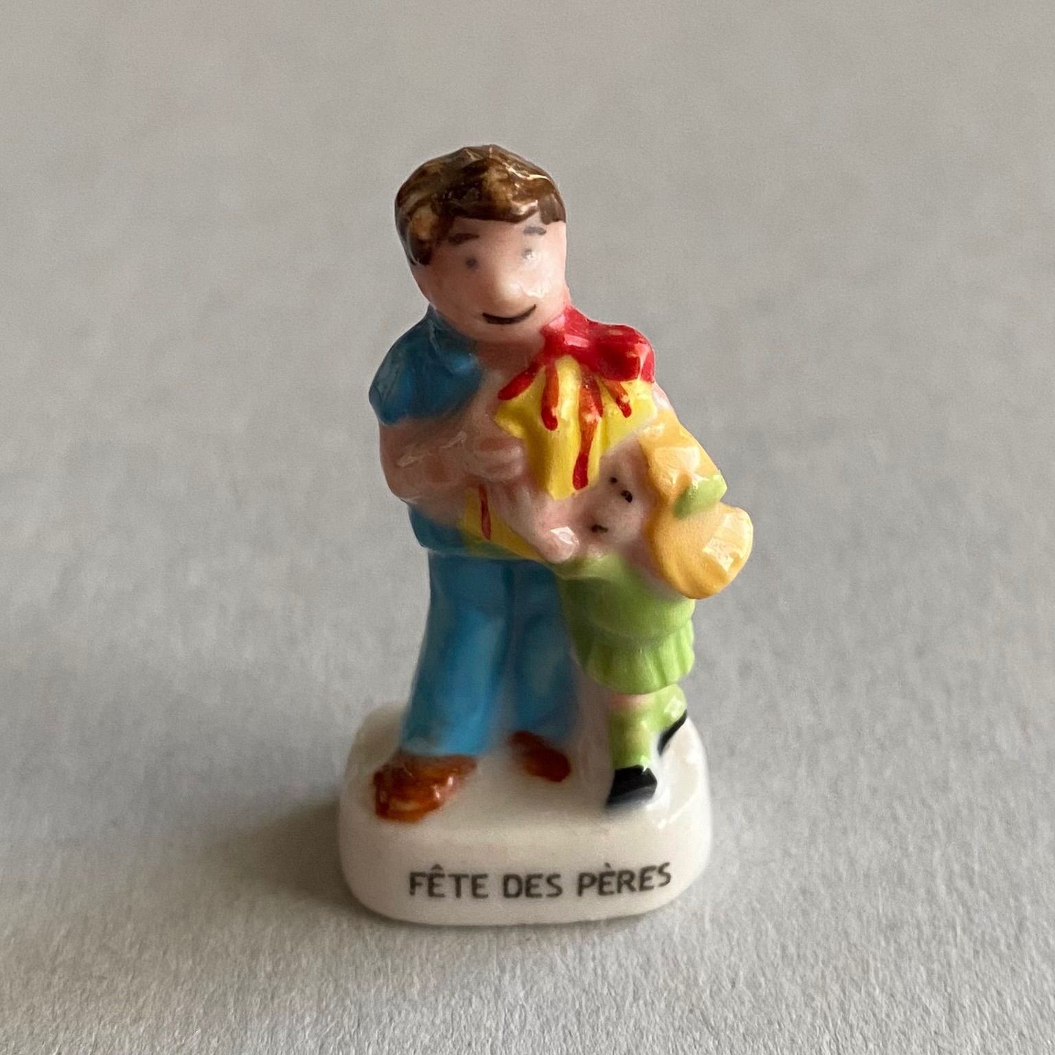父の日のフェーブ／プレゼント／フランス雑貨／陶器ミニチュア