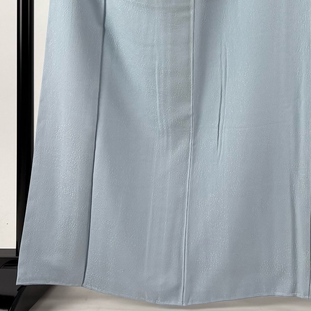 色無地 身丈165cm 裄丈67cm M 袷 毎田仁郎 落款 水色 正絹 秀品 一つ紋